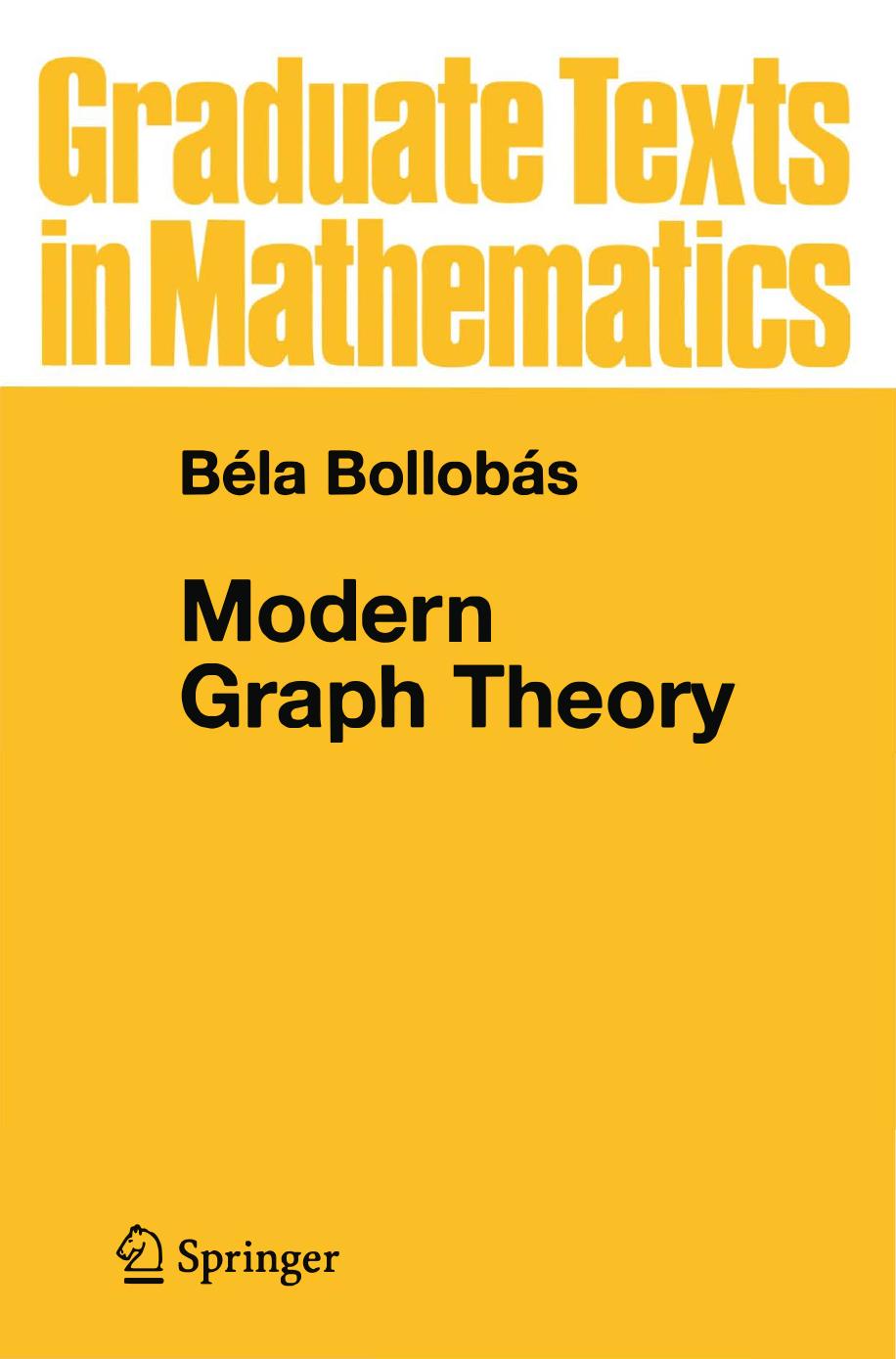 Modern graph theory