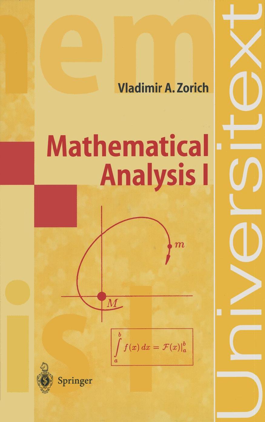 Mathematical Analysis I