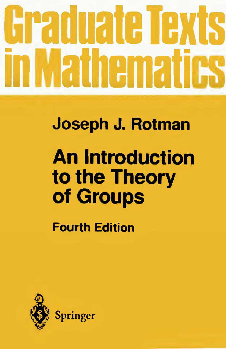An introduction to the theory of groups